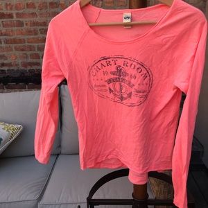 Neon pink long sleeve summer tee